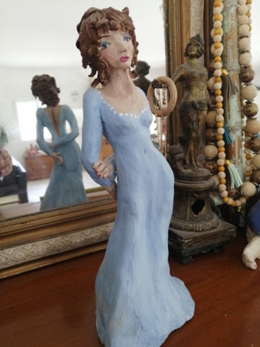 雕塑 标题为“La belle Agathe” 由Claire Ferrari (klrferr), 原创艺术品, 陶瓷