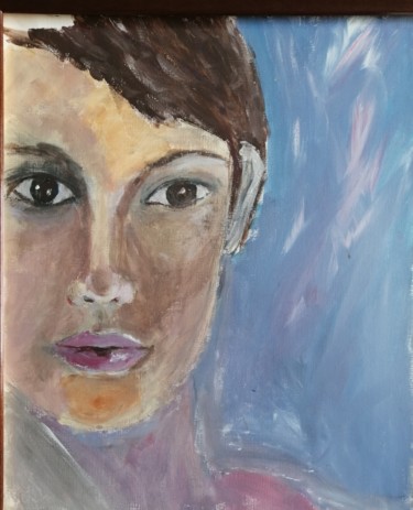 Painting titled "Sidonie" by Claire Ferrari (klrferr), Original Artwork, Acrylic