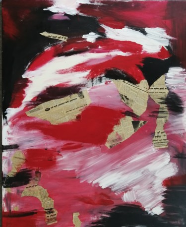 Pittura intitolato "Abstrait de Tunis" da Claire Ferrari (klrferr), Opera d'arte originale, Acrilico