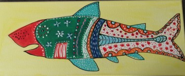 "Romain le requin" başlıklı Tablo Claire Ferrari (klrferr) tarafından, Orijinal sanat, Akrilik