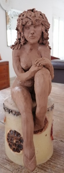 Skulptur mit dem Titel "Jocelyne" von Claire Ferrari (klrferr), Original-Kunstwerk, Ton
