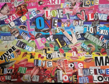 Collages titulada "Love" por Claire Ferrari (klrferr), Obra de arte original, Collages