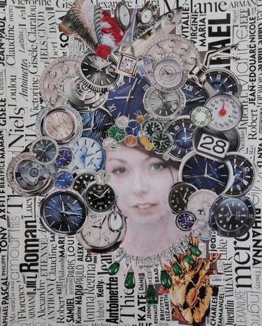 Collages titled "Le matin d Alice" by Claire Ferrari (klrferr), Original Artwork, Collages