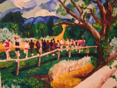 Painting titled "Runners" by Kristen Ettensohn, Original Artwork