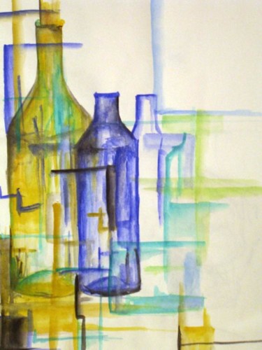 Painting titled "Bottles Didn't Feel…" by Kristen Ettensohn, Original Artwork