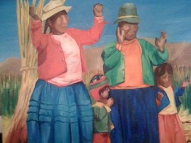 Painting titled "Lake Titicaca- For…" by Kristen Ettensohn, Original Artwork