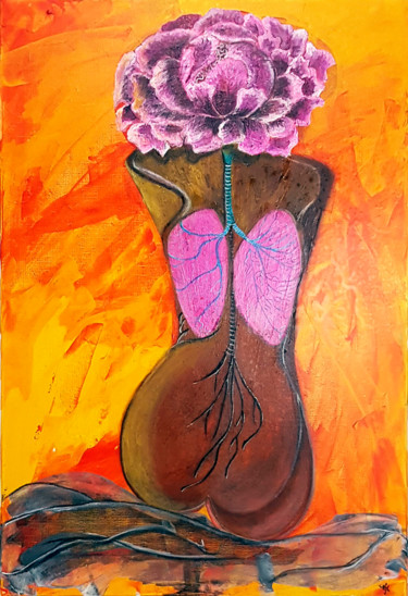 Painting titled "art painting-Lungsp…" by Alexandra Knabengof, Original Artwork, Acrylic