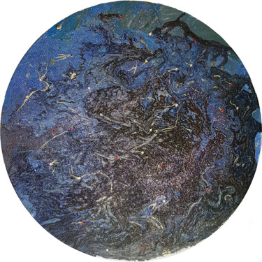 Schilderij getiteld "Starry sky" door Alexandra Knabengof, Origineel Kunstwerk, Acryl