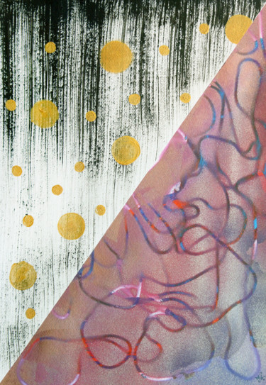Painting titled "Spirit 5 - ball rain" by Alexandra Knabengof, Original Artwork, Acrylic