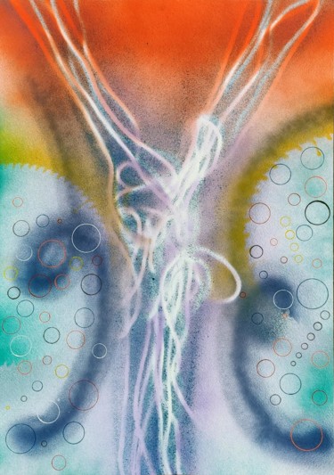 Desenho intitulada "8020Y" por Alexandra Knabengof, Obras de arte originais, Tinta spray