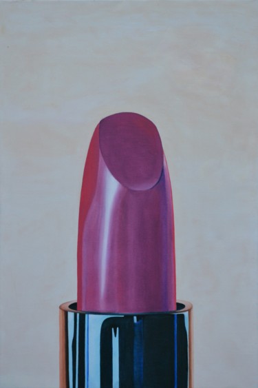 Peinture intitulée "Lipstick" par Kris Nijs, Œuvre d'art originale, Huile