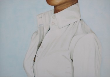 Malerei mit dem Titel "The Shirt" von Kris Nijs, Original-Kunstwerk, Öl