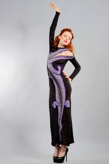 Ремесла под названием "evening dress "Belo…" - Knits By Chel, Подлинное произведение искусства, Женская одежда