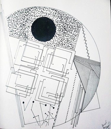 Dibujo titulada "Atelier knobloch Ex…" por Knobloch Six, Obra de arte original