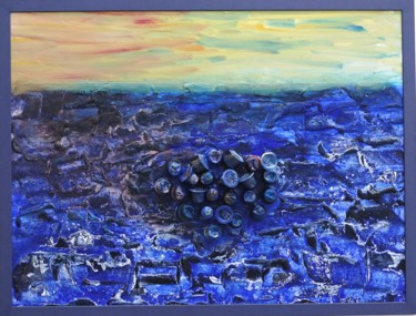 Картина под названием "Great Pacific Garba…" - Gerhard Knolmayer, Подлинное произведение искусства, Коллажи