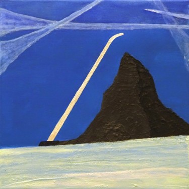 Painting titled "Zermatt 2048: Ein i…" by Gerhard Knolmayer, Original Artwork, Oil