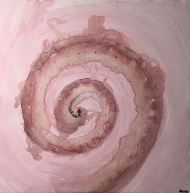 Peinture intitulée "La Spirale" par Cosette Baeriswyl, Œuvre d'art originale, Acrylique