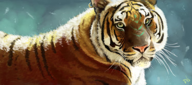 Digital Arts titled "Тигр" by Kobv, Original Artwork