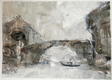 Malarstwo zatytułowany „Bridge” autorstwa Andrei Kokarev, Oryginalna praca, Tempera