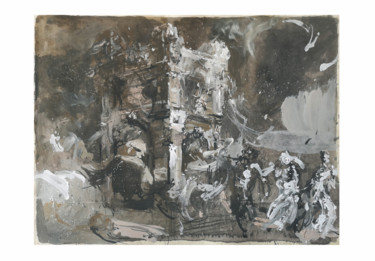 Malerei mit dem Titel "Carnival" von Andrei Kokarev, Original-Kunstwerk, Tempera
