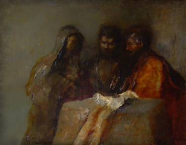 Malerei mit dem Titel "Smugglers" von Andrei Kokarev, Original-Kunstwerk, Öl
