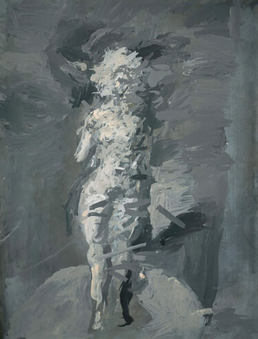 Картина под названием "I see - I don 't see" - Andrei Kokarev, Подлинное произведение искусства, Темпера