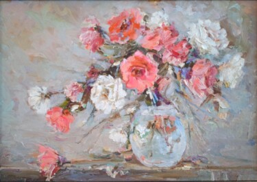 Pittura intitolato "Цветы..." da Denis Konotop, Opera d'arte originale, Olio