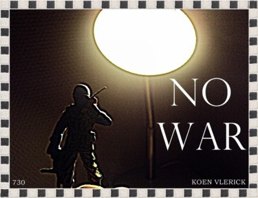 Artes digitais intitulada "NO WAR 730" por Koen Vlerick, Obras de arte originais