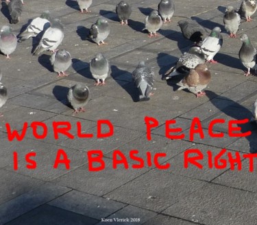数字艺术 标题为“world peace is a ba…” 由Koen Vlerick, 原创艺术品