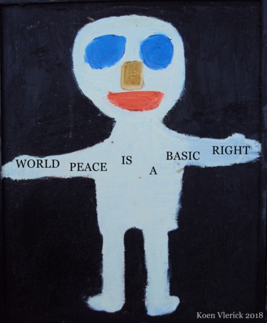 Digitale Kunst getiteld "WORLD PEACE IS A BA…" door Koen Vlerick, Origineel Kunstwerk