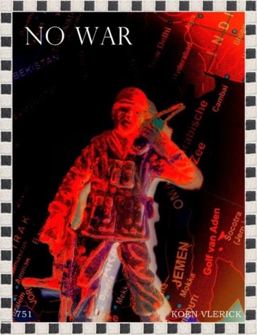 Artes digitais intitulada "NO WAR 751" por Koen Vlerick, Obras de arte originais