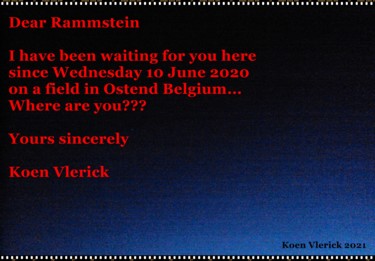 Arts numériques intitulée "Dear Rammstein" par Koen Vlerick, Œuvre d'art originale, Travail numérique 2D
