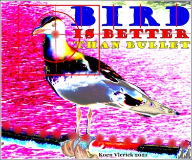Artes digitais intitulada "BIRD" por Koen Vlerick, Obras de arte originais, Trabalho Digital 2D