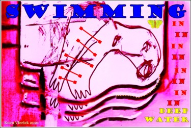Digital Arts titled "SWIMMING" by Koen Vlerick, Original Artwork, 2D Digital Work