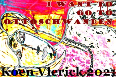 Artes digitais intitulada "I WANT TO GO" por Koen Vlerick, Obras de arte originais, Trabalho Digital 2D