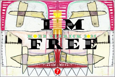 Digitale Kunst mit dem Titel "I'M FREE" von Koen Vlerick, Original-Kunstwerk, 2D digitale Arbeit