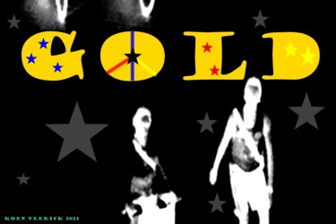 Artes digitais intitulada "GOLD" por Koen Vlerick, Obras de arte originais, Trabalho Digital 2D