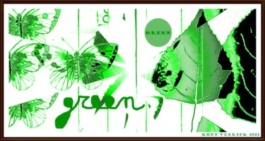 Arts numériques intitulée "GREEN" par Koen Vlerick, Œuvre d'art originale, Travail numérique 2D