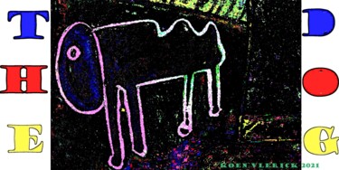 THE DOG Digitale Künste mit dem Titel "THE DOG" von Koen Vlerick, Original-Kunstwerk, 2D Digital Work