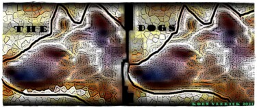 THE DOGS Digitale Künste mit dem Titel "THE DOGS" von Koen Vlerick, Original-Kunstwerk, 2D Digital Work