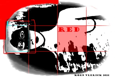 Artes digitais intitulada "RED" por Koen Vlerick, Obras de arte originais, Trabalho Digital 2D