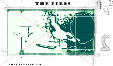 Цифровое искусство под названием "THE BIRDS II" - Koen Vlerick, Подлинное произведение искусства, 2D Цифровая Работа