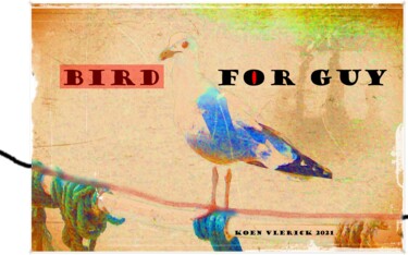 Artes digitais intitulada "BIRD FG" por Koen Vlerick, Obras de arte originais, Trabalho Digital 2D