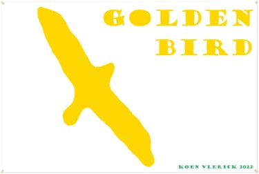 Digital Arts titled "GOLDEN BIRD" by Koen Vlerick, Original Artwork, 2D Digital Work