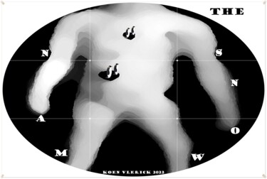 Arte digitale intitolato "THE SNOWMAN" da Koen Vlerick, Opera d'arte originale, Lavoro digitale 2D