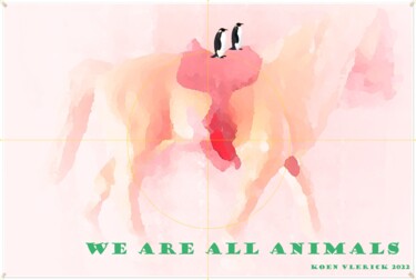 Arts numériques intitulée "WE ARE ALL A" par Koen Vlerick, Œuvre d'art originale, Travail numérique 2D