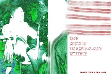 Digitale Kunst mit dem Titel "DE SINT BESTAAT NIET" von Koen Vlerick, Original-Kunstwerk, 2D digitale Arbeit