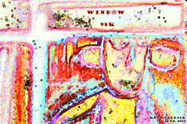 Digitale Kunst getiteld "WINDOW 98K" door Koen Vlerick, Origineel Kunstwerk, 2D Digital Work