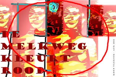 Arte digital titulada "WIE ZWIJGT STEMT TOE" por Koen Vlerick, Obra de arte original, Trabajo Digital 2D