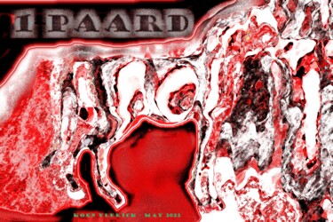 Arte digitale intitolato "1 PAARD" da Koen Vlerick, Opera d'arte originale, Lavoro digitale 2D